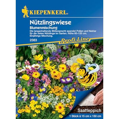Kiepenkerl Profi-Line Blumensamen-Mischung Nützlingswiese, Saatteppich 2383 Pollen und Nektar Spender Höhe 60 bis 120 cm Blumenwiese Samen Kiepenkerl Profi-Line Blumensamen-Mischung Nützlingswiese, Saatteppich 2383 Pollen und Nektar Spender Höhe 60 bis 120 cm Blumenwiese Samen