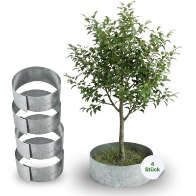 Gartenwelt Riegelsberger Rasenkante Kreis Metall Ø 20 cm – 4 Stück Baumeinfassung aus feuerverzinktem Stahl, Höhe 13 cm, robuste Beetumrandung & Mähkante, silberfarben Gartenwelt Riegelsberger Rasenkante Kreis Metall Ø 20 cm – 4 Stück Baumeinfassung aus feuerverzinktem Stahl, Höhe 13 cm, robuste Beetumrandung & Mähkante, silberfarben