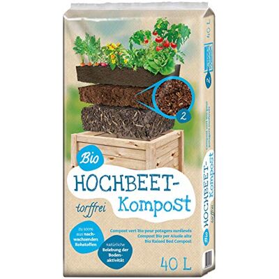 Floragard Universal Bio Hochbeet-Kompost 40 Liter Floragard Universal Bio Hochbeet-Kompost 40 Liter