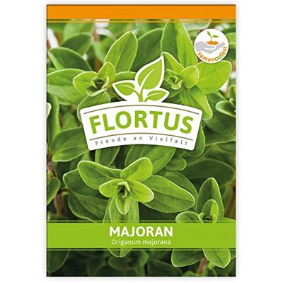 FLORTUS Freude an Vielfalt FLORTUS Majoran Kräutersamen Majoransamen Samen zur Anzucht für Garten, Balkon, Küche & Fensterbank FLORTUS Freude an Vielfalt FLORTUS Majoran Kräutersamen Majoransamen Samen zur Anzucht für Garten, Balkon, Küche & Fensterbank