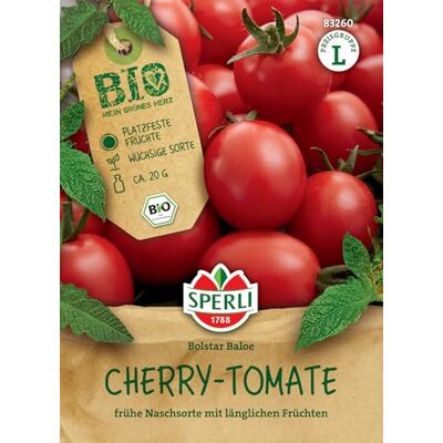 Sperli BIO Cherry-Tomatensamen, früh, F1 83260 BIO platzfeste Früchte wüchsige Sorte frühe Naschsorte Saatgut, Samen Gemüse, Gemüse Pflanzen Sperli BIO Cherry-Tomatensamen, früh, F1 83260 BIO platzfeste Früchte wüchsige Sorte frühe Naschsorte Saatgut, Samen Gemüse, Gemüse Pflanzen