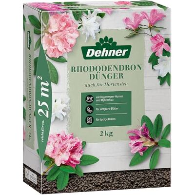 Dehner Rhododendrondünger, hochwertiger Dünger für Rhododendron, organisch mineralisch, mit Sofortwirkung / Langzeitwirkung, 2 kg, für ca. 25 qm, bunt Dehner Rhododendrondünger, hochwertiger Dünger für Rhododendron, organisch mineralisch, mit Sofortwirkung / Langzeitwirkung, 2 kg, für ca. 25 qm, bunt