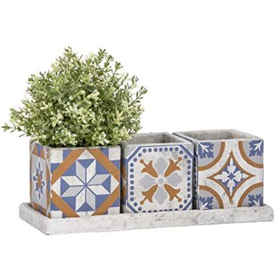 Esschert Design Übertöpfe Portugal 3er-Set Esschert Design Übertöpfe Portugal 3er-Set