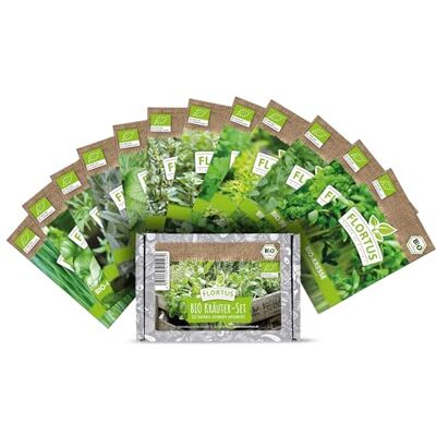 FLORTUS Freude an Vielfalt FLORTUS 2000-0429 BIO Kräuter-Set (12 Sorten) (Kräutersamen) FLORTUS Freude an Vielfalt FLORTUS 2000-0429 BIO Kräuter-Set (12 Sorten) (Kräutersamen)