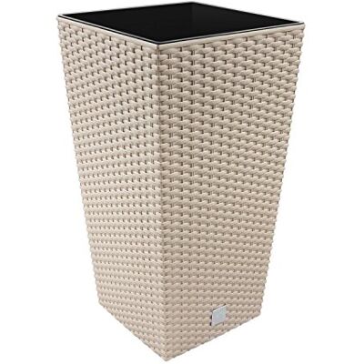 Prosperplast Blumentopf Rato Square (Rattanoptik, herausnehmbarer Einsatz, 32,5x32,5x61 cm, 49 l, mocca) DRTS325-7529U Prosperplast Blumentopf Rato Square (Rattanoptik, herausnehmbarer Einsatz, 32,5x32,5x61 cm, 49 l, mocca) DRTS325-7529U