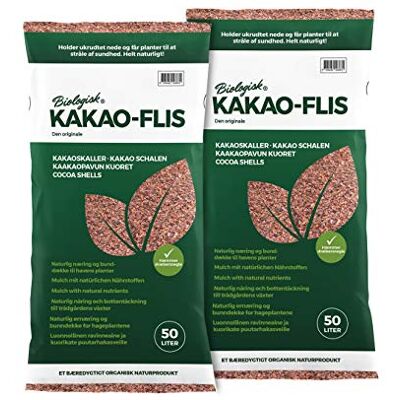 Floragard Kakaoschalen-Mulch 100 L (2×50 L) – natürliches Mulchmaterial & Rindenmulch-Alternative für Pflanzflächen, Stauden- & Gehölzbeete, Rosenbeete & Wege – unterdrückt Unkrautwuchs Floragard Kakaoschalen-Mulch 100 L (2×50 L) – natürliches Mulchmaterial & Rindenmulch-Alternative für Pflanzflächen, Stauden- & Gehölzbeete, Rosenbeete & Wege – unterdrückt Unkrautwuchs