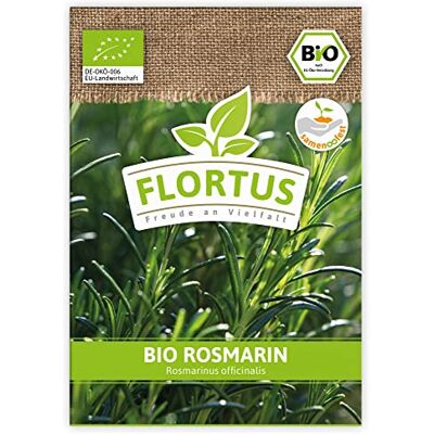 FLORTUS Freude an Vielfalt FLORTUS BIO Rosmarin Kräutersamen Rosmarinsamen Samen zur Anzucht für Garten, Balkon, Küche & Fensterbank FLORTUS Freude an Vielfalt FLORTUS BIO Rosmarin Kräutersamen Rosmarinsamen Samen zur Anzucht für Garten, Balkon, Küche & Fensterbank