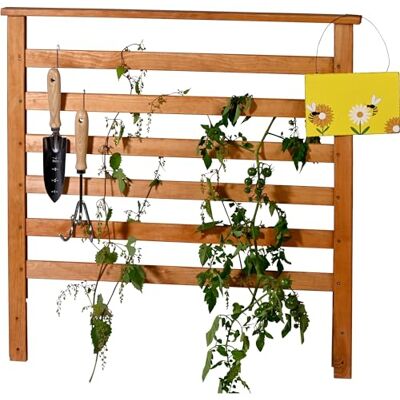 dobar ® Rankgitter-Aufsatz aus Holz Rankgitter für Hochbeet Kubus 2.0-78 x 5 x 78 cm Braun dobar ® Rankgitter-Aufsatz aus Holz Rankgitter für Hochbeet Kubus 2.0-78 x 5 x 78 cm Braun
