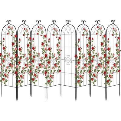 VEVOR Rankgitter, 180x52,5 cm 8er-Pack, Metall Rankhilfe mit Pulverbeschichteter Oberfläche & Verriegelungsmechanismus, Kletterhilfe, Garten Spalier, Pflanzengitter für Blumen, Gemüse & Rosen VEVOR Rankgitter, 180x52,5 cm 8er-Pack, Metall Rankhilfe mit Pulverbeschichteter Oberfläche & Verriegelungsmechanismus, Kletterhilfe, Garten Spalier, Pflanzengitter für Blumen, Gemüse & Rosen