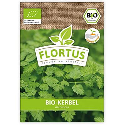 FLORTUS Freude an Vielfalt FLORTUS BIO Kerbel Kräutersamen Kerbelsamen Bio Saatgut aus Pflanzensamen Samen zur Anzucht für Garten, Balkon, Küche & Fensterbank FLORTUS Freude an Vielfalt FLORTUS BIO Kerbel Kräutersamen Kerbelsamen Bio Saatgut aus Pflanzensamen Samen zur Anzucht für Garten, Balkon, Küche & Fensterbank