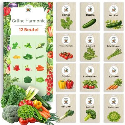 LW TORAF TORAF Gemüsesamen Set 12 Ausgesuchte Sorten – Premium Saatgut für Garten, Balkon, Hochbeet Leicht anzubauen Ideal für Anfänger und Gartenliebhaber für Frische Ernte zu Hause Geschenkset LW TORAF TORAF Gemüsesamen Set 12 Ausgesuchte Sorten – Premium Saatgut für Garten, Balkon, Hochbeet Leicht anzubauen Ideal für Anfänger und Gartenliebhaber für Frische Ernte zu Hause Geschenkset