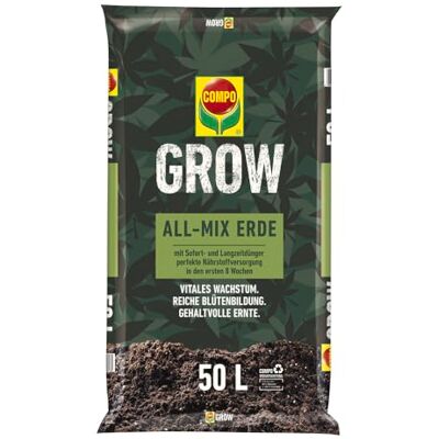 Compo Grow Organic All-Mix Erde Erde zum Anbau von Spezialkulturen Indoor & Outdoor organisch 50 L Compo Grow Organic All-Mix Erde Erde zum Anbau von Spezialkulturen Indoor & Outdoor organisch 50 L
