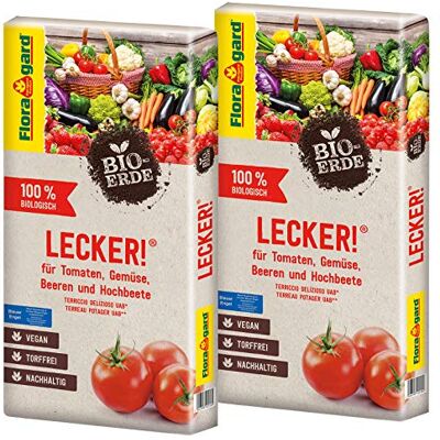 Floragard Bio-Erde Lecker 2x40 Liter Floragard Bio-Erde Lecker 2x40 Liter