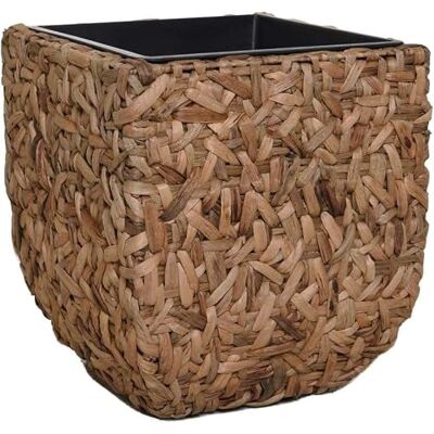 VIVANNO Pflanzkübel Blumenkübel Wasserhyazinthe Natur WILD 50x45x45 cm Pflanzgefäß für Palmen & Ficus, robuster Pflanztopf mit wasserdichtem Kunststoffeinsatz, handgeflochtener Pflanzen-Topf VIVANNO Pflanzkübel Blumenkübel Wasserhyazinthe Natur WILD 50x45x45 cm Pflanzgefäß für Palmen & Ficus, robuster Pflanztopf mit wasserdichtem Kunststoffeinsatz, handgeflochtener Pflanzen-Topf