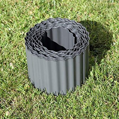 Floraworld Rasenkante Comfort große Welle, anthrazit, L 500 cm x H 15 cm Metall, anthrazit, L 500 cm x H 15 cm Floraworld Rasenkante Comfort große Welle, anthrazit, L 500 cm x H 15 cm Metall, anthrazit, L 500 cm x H 15 cm