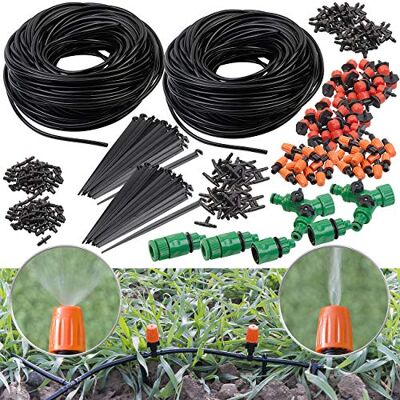 Royal Gardineer Bewässerungsset: 2er-Set 136-teiliges Sprinkler Pflanzen-Bewässerungs-Set (Bewässerungsschlauch mit Düsen, Sprinkler Schlauch, Topf) Royal Gardineer Bewässerungsset: 2er-Set 136-teiliges Sprinkler Pflanzen-Bewässerungs-Set (Bewässerungsschlauch mit Düsen, Sprinkler Schlauch, Topf)