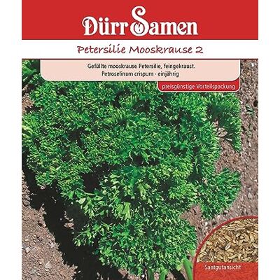 Dürr-Samen Petersilie Samen Mooskrause 2 Petersiliesamen Vorteilspackung ca 50 g Küchenkräuter Kräutersamen Saatgut Mehrjährig Balkon Garten Hochbeet Kübel Dürr Samen Dürr-Samen Petersilie Samen Mooskrause 2 Petersiliesamen Vorteilspackung ca 50 g Küchenkräuter Kräutersamen Saatgut Mehrjährig Balkon Garten Hochbeet Kübel Dürr Samen