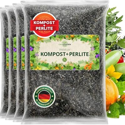 ORAGARDEN Kompost 12L – Komposterde für Pflanzen und Garten – mit Perlite für lockeren Boden ORAGARDEN Kompost 12L – Komposterde für Pflanzen und Garten – mit Perlite für lockeren Boden
