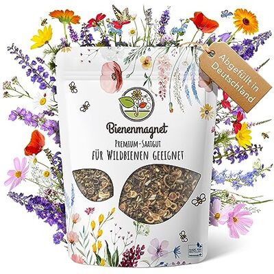 Bienenmagnet 100g Premium Wildblumensamen für eine bunte Blumenwiese Farbenfrohe & nektarreiche Blumensamen Mischung für Bienen & Schmetterlinge (inkl. GRATIS eBook) Bienenmagnet 100g Premium Wildblumensamen für eine bunte Blumenwiese Farbenfrohe & nektarreiche Blumensamen Mischung für Bienen & Schmetterlinge (inkl. GRATIS eBook)