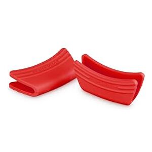 LE CREUSET 2er-Set Griffschutz aus Silikon, Anpassungsfähig, Hitzebeständig bis 250°C, Kirschrot, 93010300060000 LE CREUSET 2er-Set Griffschutz aus Silikon, Anpassungsfähig, Hitzebeständig bis 250°C, Kirschrot, 93010300060000