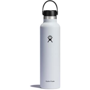 Hydro Flask Water Bottle 709 ml (24 oz) Vacuum Insulated Stainless Steel Water Bottle with Leak Proof Flex Cap and Powder Coat Standard Mouth White Hydro Flask Water Bottle 709 ml (24 oz) Vacuum Insulated Stainless Steel Water Bottle with Leak Proof Flex Cap and Powder Coat Standard Mouth White