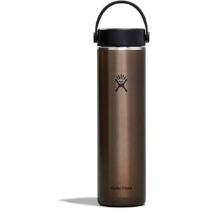 Hydro Flask Leichte Trinkflasche 710 ml (24 oz) Trail Series Vakuumisolierte, Wiederverwendbare Trinkflasche aus Edelstahl mit Auslaufsicherem Flex Deckel Wide-Öffnung Obsidian Hydro Flask Leichte Trinkflasche 710 ml (24 oz) Trail Series Vakuumisolierte, Wiederverwendbare Trinkflasche aus Edelstahl mit Auslaufsicherem Flex Deckel Wide-Öffnung Obsidian