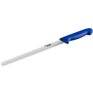 Thermohauser Konditormesser (Stahl, rostfrei), einseitiger Sägenschliff, mit blauem Kunststoffgriff, Klinge 26 cm, Blau,silber Thermohauser Konditormesser (Stahl, rostfrei), einseitiger Sägenschliff, mit blauem Kunststoffgriff, Klinge 26 cm, Blau,silber