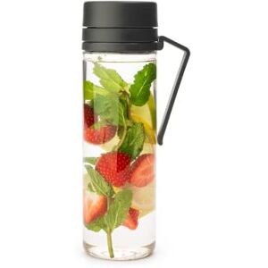 Brabantia Make & Take Wasserflasche mit Sieb 0.5L Reisetrinkflasche mit Griff & Fruchtsieb Auslaufsicher Infuser Einfaches Befüllen Transparent Spülmaschinenfest Dark Grey Brabantia Make & Take Wasserflasche mit Sieb 0.5L Reisetrinkflasche mit Griff & Fruchtsieb Auslaufsicher Infuser Einfaches Befüllen Transparent Spülmaschinenfest Dark Grey