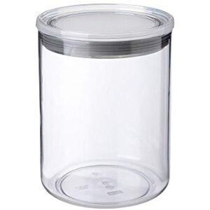 TATAY Vorratsdosen mit Deckel 1,5 L Transparente Vorratsdose Silikondichtung-Deckel Stapelbar BPA-freier Kunststoff Spülmaschinengeeignet 12,5 x 12,5 x 17 cm, Grau TATAY Vorratsdosen mit Deckel 1,5 L Transparente Vorratsdose Silikondichtung-Deckel Stapelbar BPA-freier Kunststoff Spülmaschinengeeignet 12,5 x 12,5 x 17 cm, Grau