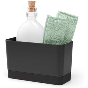 Brabantia Spülorganizer, Kunststoff/Silikon, Dunkelgrau, 19 x 8,5 x 11,5 cm, 1 Einheiten Brabantia Spülorganizer, Kunststoff/Silikon, Dunkelgrau, 19 x 8,5 x 11,5 cm, 1 Einheiten