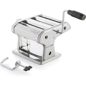 InnovaGoods Frische Nudeln Maschine, Manuell mit 3 Walzen für Spaghetti, Tagliatelle, Lasagne, Einstellbare Nudeldicke, Inkl. Rezepte, Metall, Grau, Mittelgroß InnovaGoods Frische Nudeln Maschine, Manuell mit 3 Walzen für Spaghetti, Tagliatelle, Lasagne, Einstellbare Nudeldicke, Inkl. Rezepte, Metall, Grau, Mittelgroß