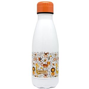 NERTHUS FIH 897 Isolierte Kinder Trinkflasche Edelstahl 350 ml doppelwandig Löwen ideal für die Schule NERTHUS FIH 897 Isolierte Kinder Trinkflasche Edelstahl 350 ml doppelwandig Löwen ideal für die Schule