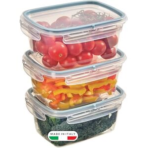 Snips Lock Rechteckiger Mealprepboxen für die Aufbewahrung von Lebensmitteln 1,20 L 3er Set 4 Sicherheitsverschlüsse Frischhaltedosen 18,4 x 13,8 x 12 cm Hergestellt in Italien Snips Lock Rechteckiger Mealprepboxen für die Aufbewahrung von Lebensmitteln 1,20 L 3er Set 4 Sicherheitsverschlüsse Frischhaltedosen 18,4 x 13,8 x 12 cm Hergestellt in Italien