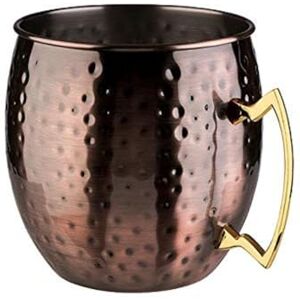 APS 93330 Moscow Mule Flaschenkühler mit Hammerad Oberfläche, Edelstahl, Antike Kupfer-Optik, Ø 20 x 21 cm, 5 ltr APS 93330 Moscow Mule Flaschenkühler mit Hammerad Oberfläche, Edelstahl, Antike Kupfer-Optik, Ø 20 x 21 cm, 5 ltr