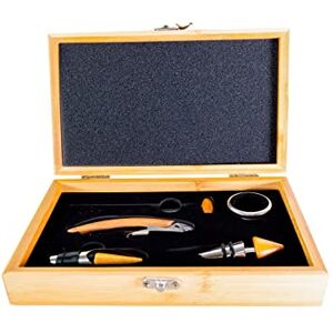 Pradel Excellence RT802H Korkenzieher in Sommelier-Box aus Bambus für 1 Flasche mit 4 Accessoires Pradel Excellence RT802H Korkenzieher in Sommelier-Box aus Bambus für 1 Flasche mit 4 Accessoires