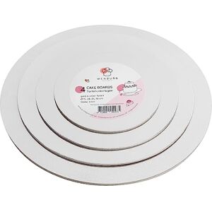 Wenburg Premium Cake Board Set 4 Rund Tortenunterlagen 3mm, Gold & Silver beidseitig verwendbar Tortenplatte Pappe Tortenteller Wenburg Premium Cake Board Set 4 Rund Tortenunterlagen 3mm, Gold & Silver beidseitig verwendbar Tortenplatte Pappe Tortenteller