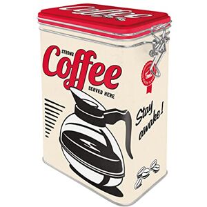 ART 31105 Retro Kaffeedose Strong Coffee Served Here – Geschenk-Idee für Kaffee-Liebhaber, Blech-Dose mit Aromadeckel, Vintage Design, 1,3 l ART 31105 Retro Kaffeedose Strong Coffee Served Here – Geschenk-Idee für Kaffee-Liebhaber, Blech-Dose mit Aromadeckel, Vintage Design, 1,3 l