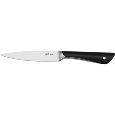 Tefal Jamie Oliver Universalmesser 12 cm, hohe Schneideleistung, Küchenmesser mit unverwechselbarem Design, widerstandsfähige und langlebige Klingen, Edelstahl, schwarz, K2670955 Tefal Jamie Oliver Universalmesser 12 cm, hohe Schneideleistung, Küchenmesser mit unverwechselbarem Design, widerstandsfähige und langlebige Klingen, Edelstahl, schwarz, K2670955
