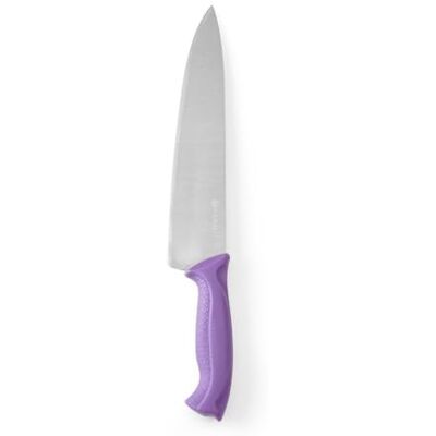 HENDI Kochmesser, Küchenmesser, Messer, HACCP, Geschirrspülmaschinengeeignet, antiallergen, Klingte: 240mm, Länge 385mm, Edelstahl, Polypropylen, violett HENDI Kochmesser, Küchenmesser, Messer, HACCP, Geschirrspülmaschinengeeignet, antiallergen, Klingte: 240mm, Länge 385mm, Edelstahl, Polypropylen, violett