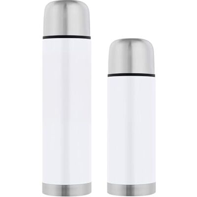 GRÄWE Thermoflaschen Set, 2-teilig, Edelstahl Trinkflasche, Outdoor Thermoskanne, Isolierflasche für unterwegs, Becher und Drehverschluss, Auslaufsicher für Tee & Kaffee, Spülmaschinengeeignet, Weiß GRÄWE Thermoflaschen Set, 2-teilig, Edelstahl Trinkflasche, Outdoor Thermoskanne, Isolierflasche für unterwegs, Becher und Drehverschluss, Auslaufsicher für Tee & Kaffee, Spülmaschinengeeignet, Weiß