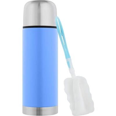 GRÄWE Thermosflasche 350 ml, Edelstahl Trinkflasche, Thermoskanne, Isolierflasche für unterwegs mit Becher, Auslaufsicher, Spülmaschinengeeignet, hellblau GRÄWE Thermosflasche 350 ml, Edelstahl Trinkflasche, Thermoskanne, Isolierflasche für unterwegs mit Becher, Auslaufsicher, Spülmaschinengeeignet, hellblau