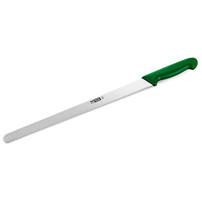 Thermohauser Konditormesser (Stahl, rostfrei), einseitiger Wellenschliff, mit grünem Kunststoffgriff, Klinge 36 cm, Grün Thermohauser Konditormesser (Stahl, rostfrei), einseitiger Wellenschliff, mit grünem Kunststoffgriff, Klinge 36 cm, Grün