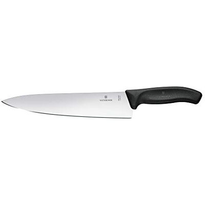 Victorinox Swiss Classic, Profi Tranchiermesser, Extra Scharfe Klinge, gerader Schliff, 25 cm, Kunststoffgriff, Rostfreier Stahl, schwarz Victorinox Swiss Classic, Profi Tranchiermesser, Extra Scharfe Klinge, gerader Schliff, 25 cm, Kunststoffgriff, Rostfreier Stahl, schwarz