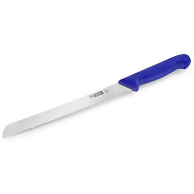 Thermohauser Brotmesser (Stahl, rostfrei), einseitiger Sägenschliff, mit blauem Kunststoffgriff, Klinge 24 cm, Blau Thermohauser Brotmesser (Stahl, rostfrei), einseitiger Sägenschliff, mit blauem Kunststoffgriff, Klinge 24 cm, Blau
