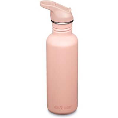 Klean Kanteen Fahrrad Trinkflaschen Classic Narrow (Flip Sport) mit Trinkverschluss aus Edelstahl in der Farbe Rosa mit einem Volumen von 800 ml, 1011198 Klean Kanteen Fahrrad Trinkflaschen Classic Narrow (Flip Sport) mit Trinkverschluss aus Edelstahl in der Farbe Rosa mit einem Volumen von 800 ml, 1011198