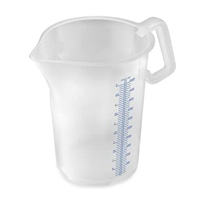 Thermohauser Messbecher m. geschlossenem Griff, 5000 ml, Kunststoff PP, blaue Skala in Litern und Millilitern 8300040091 Transparent Thermohauser Messbecher m. geschlossenem Griff, 5000 ml, Kunststoff PP, blaue Skala in Litern und Millilitern 8300040091 Transparent
