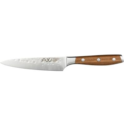 Rio Ashwood 12,5 cm Küchenmesser – Ultrascharfe Klinge Deutschem Edelstahl – Professionelles Kochmesser mit Antihaftbeschichteter Gehämmerter Oberfläche – Langlebiger Vollerl-Griff Rio Ashwood 12,5 cm Küchenmesser – Ultrascharfe Klinge Deutschem Edelstahl – Professionelles Kochmesser mit Antihaftbeschichteter Gehämmerter Oberfläche – Langlebiger Vollerl-Griff