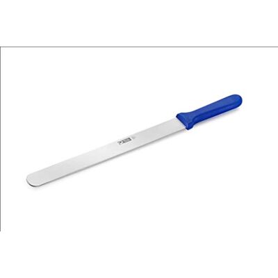 Thermohauser Bäckermesser (Stahl, rostfrei), einseitig geschliffen, mit blauem Kunststoffgriff, Klinge: 31 cm, Blauer Griff Thermohauser Bäckermesser (Stahl, rostfrei), einseitig geschliffen, mit blauem Kunststoffgriff, Klinge: 31 cm, Blauer Griff