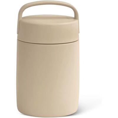 Amazon Isolierte Edelstahl-Speisendose, für heiße und kalte Speisen, auslaufsicher, 473 ml, leinengrau Amazon Isolierte Edelstahl-Speisendose, für heiße und kalte Speisen, auslaufsicher, 473 ml, leinengrau