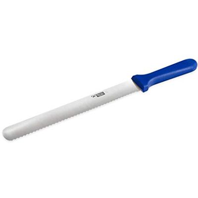 Thermohauser Bäckermesser (Stahl, rostfrei), einseitiger Wellenschliff, mit blauem Kunststoffgriff, Klinge 26 cm, Blauer Griff Thermohauser Bäckermesser (Stahl, rostfrei), einseitiger Wellenschliff, mit blauem Kunststoffgriff, Klinge 26 cm, Blauer Griff